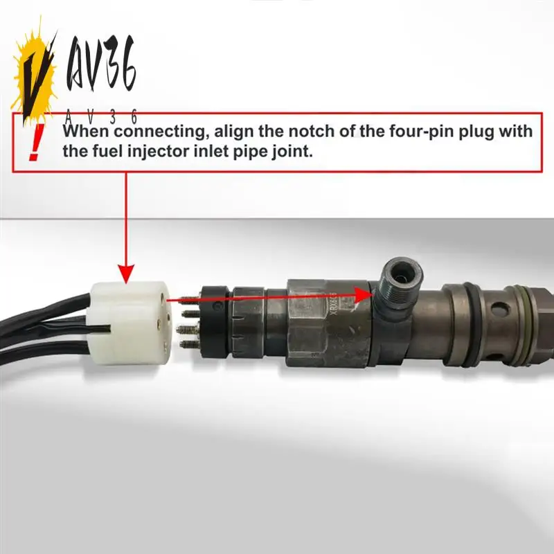 AV36-1Pc CRIN 4-контактный разъем топливной форсунки, жгут проводов, кабель для соединительных кабелей форсунок Common Rail
AV36-1Pc CRIN 4-контактный разъем топливной форсунки, жгут проводов, кабель для соединительных кабелей форсунок Common Rail