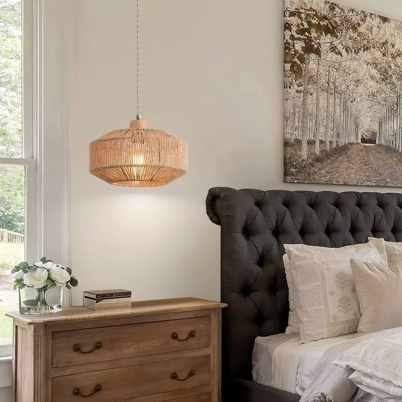 Handmade Hemp Rope Pendant Ceiling Light Apply for Home Decor Simple Design Rattan Hanging Lamp Fixture for Living Room Lighting
Handmade Hemp Rope Pendant Ceiling Light Apply for Home Decor Simple Design Rattan Hanging Lamp Fixture for Living Room Lighting