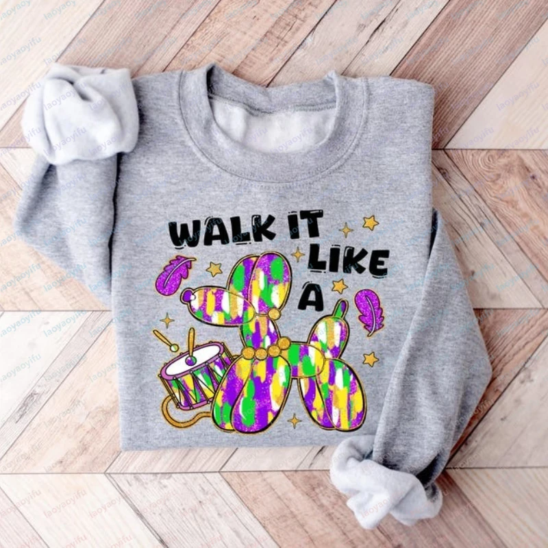 Толстовка Walk It Like A Dog Mardi Gras в стиле ретро, с круглым вырезом, с узором Fleur De Lis, зимняя одежда из Луизианы, женские худи, топ
Толстовка Walk It Like A Dog Mardi Gras в стиле ретро, с круглым вырезом, с узором Fleur De Lis, зимняя одежда из Луизианы, женские худи, топ