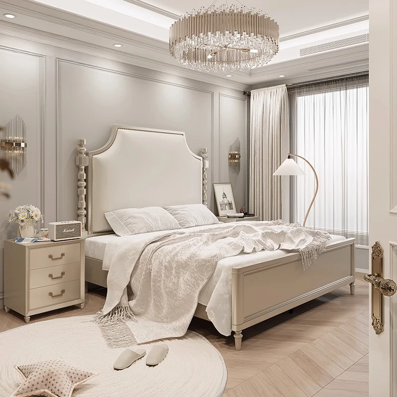 Luxury Frame Double Bed Designer Modern White Twin Bedroom Double Bed Full Size Floor Letto Matrimoniale Nordic Furniture
Luxury Frame Double Bed Designer Modern White Twin Bedroom Double Bed Full Size Floor Letto Matrimoniale Nordic Furniture