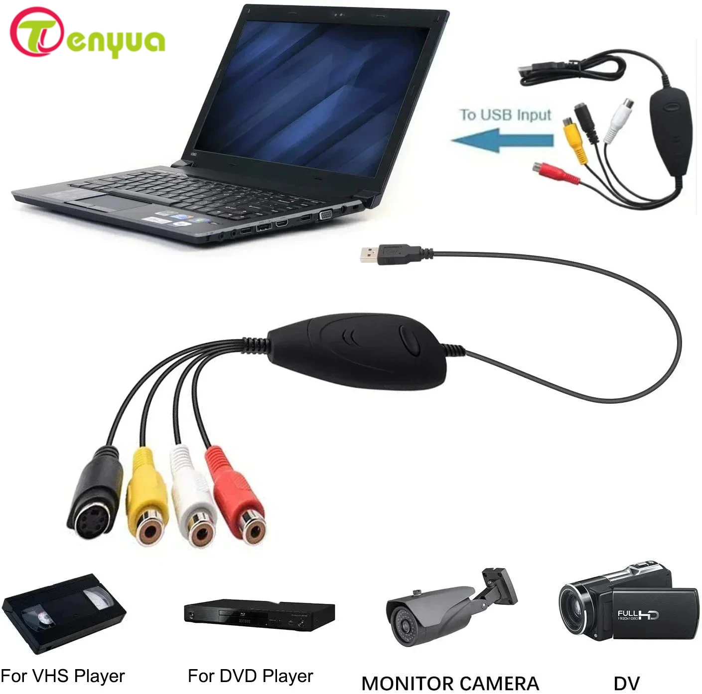 Ezcap172 USB 2.0 карта захвата аудио и видео преобразование аналогового видео для VHS видеорегистратора видеокамера DVD для Windows Win10
Ezcap172 USB 2.0 карта захвата аудио и видео преобразование аналогового видео для VHS видеорегистратора видеокамера DVD для Windows Win10