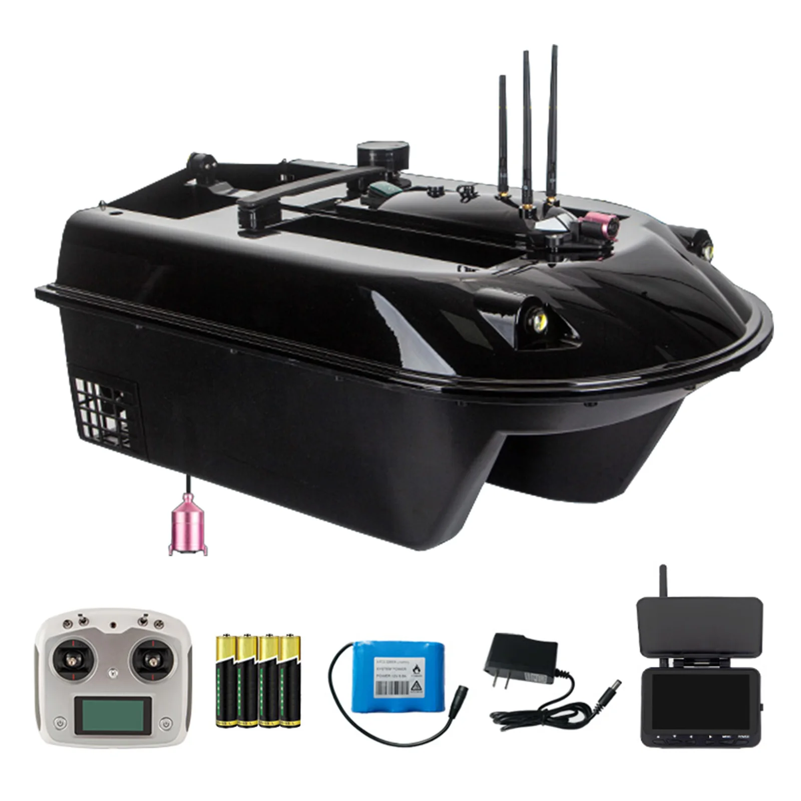 For 500m Wireless RC Fishing Bait Boat 8kg Large Capacity Auto Return 4 Bait Bin Bait Boat With 4.3 Inch Monitor
For 500m Wireless RC Fishing Bait Boat 8kg Large Capacity Auto Return 4 Bait Bin Bait Boat With 4.3 Inch Monitor