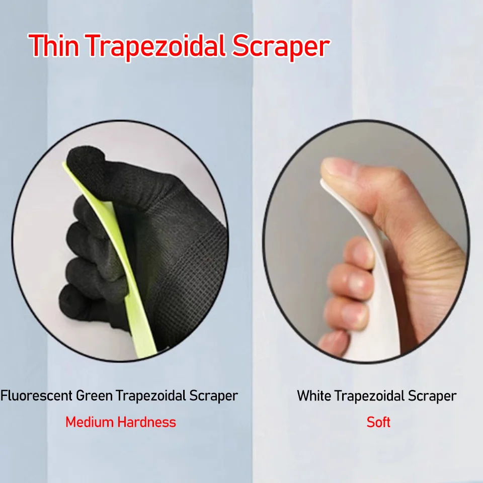 Soft Trapezoid Vinyl Wrap Squeegee Tool, Double Sided Four Edge Edge Tucking Scraper for Car PPF, Color Change Film KLT-17
Soft Trapezoid Vinyl Wrap Squeegee Tool, Double Sided Four Edge Edge Tucking Scraper for Car PPF, Color Change Film KLT-17