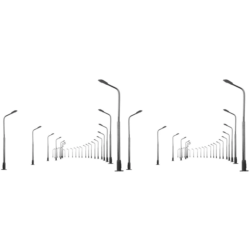 A93U-40Pcs Model Railway 10Cm Lamp Post Street Lights HO Scale 1:87 LED 3V Resistors LQS08 Single Head-Bright White
A93U-40Pcs Model Railway 10Cm Lamp Post Street Lights HO Scale 1:87 LED 3V Resistors LQS08 Single Head-Bright White