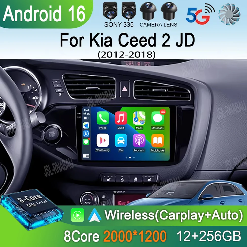 Автомагнитола Android 16 с беспроводным CarPlay и Auto для Kia Ceed 2 JD 2012-2018, мультимедийный плеер 2 Din, GPS, 4G
Автомагнитола Android 16 с беспроводным CarPlay и Auto для Kia Ceed 2 JD 2012-2018, мультимедийный плеер 2 Din, GPS, 4G
