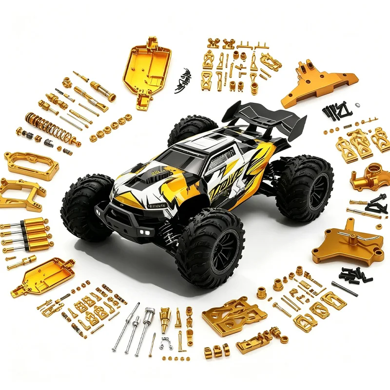 1:16 Gold Upgraded Metal 4WD RC Car Original Spare Parts Compatible with 6312 6320 - Remote Control Vehicle for Adults
1:16 Gold Upgraded Metal 4WD RC Car Original Spare Parts Compatible with 6312 6320 - Remote Control Vehicle for Adults