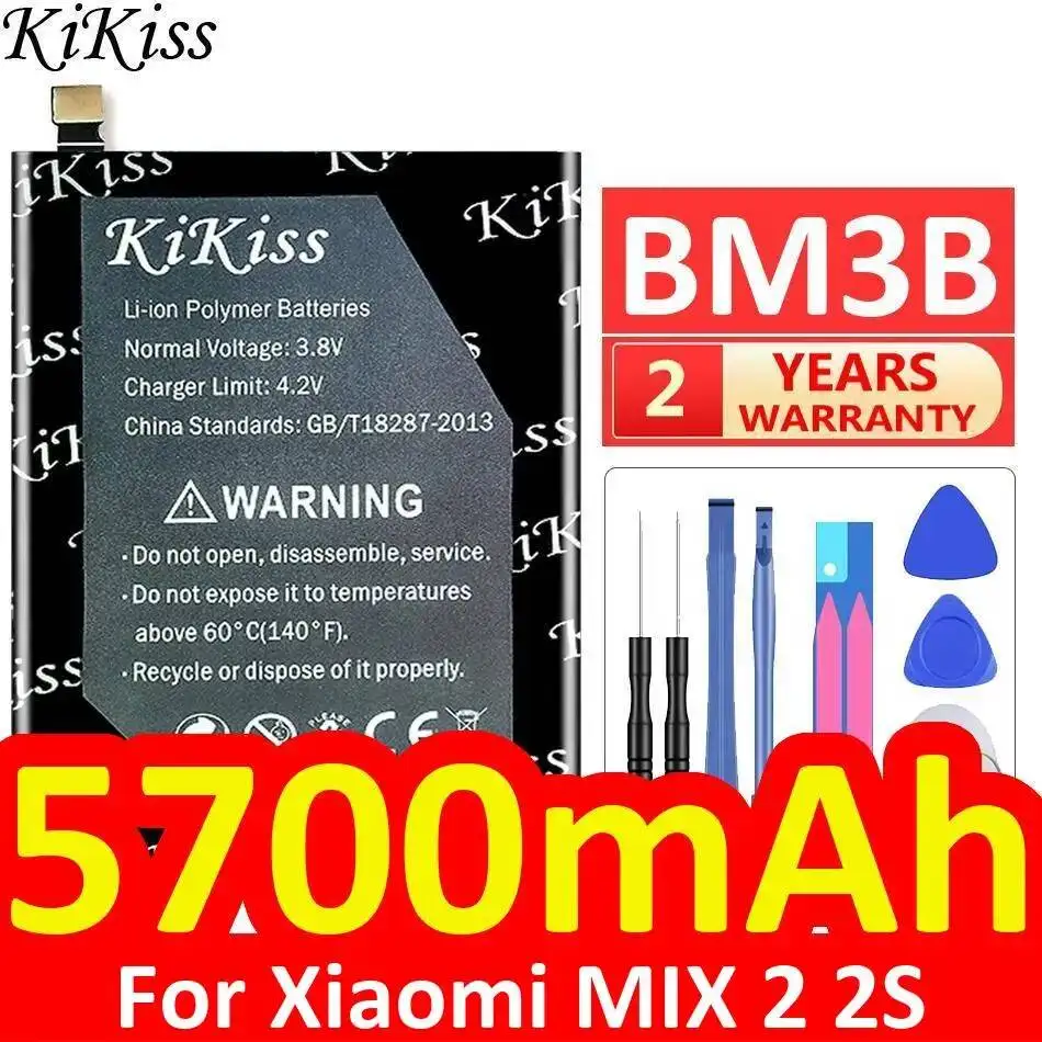Long-Lasting 5700mAh Mobile Phone Battery BM3B For Xiaomi Mix 2 2S Premium Replacement
Long-Lasting 5700mAh Mobile Phone Battery BM3B For Xiaomi Mix 2 2S Premium Replacement