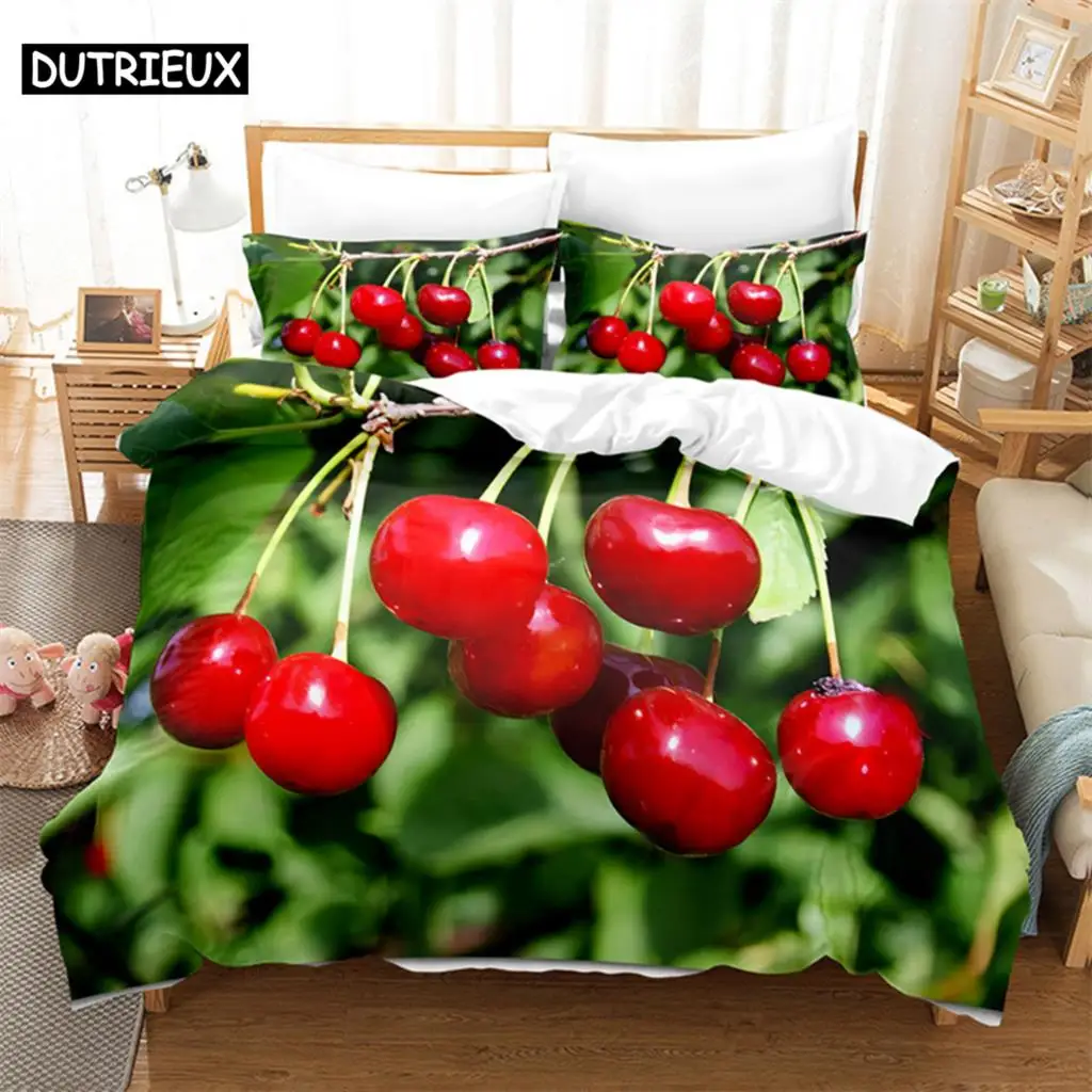 Red cherry Bedding Set Duvet Cover Set 3d Bedding Digital Printing Bed Linen Queen Size Bedding Set Fashion Design
Red cherry Bedding Set Duvet Cover Set 3d Bedding Digital Printing Bed Linen Queen Size Bedding Set Fashion Design