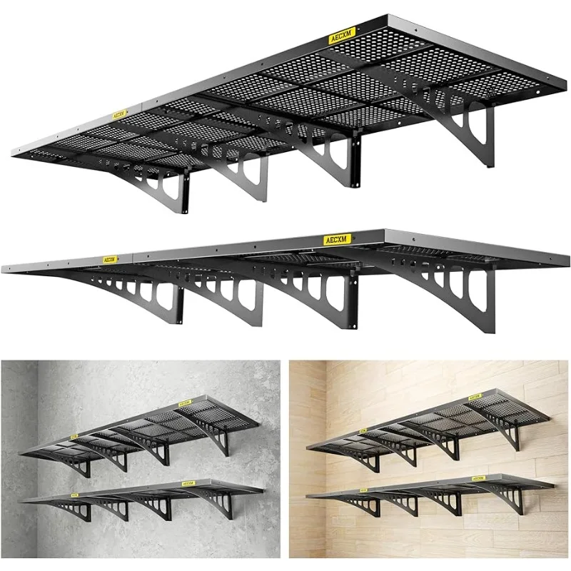 Гаражные стеллажи 2pack-2x6ft, настенные полки для гаражного хранения, прочные настенные полки повышенной прочности (черные)
Гаражные стеллажи 2pack-2x6ft, настенные полки для гаражного хранения, прочные настенные полки повышенной прочности (черные)