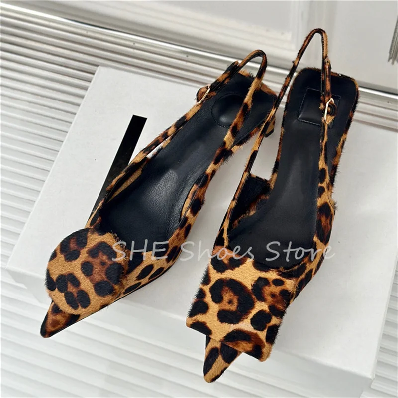 Dissymmetry Buckle Pointed Toe Thin Heel Women Sandals Sexy Leopard Print Slingback Pumps Ladies Catwalk Dress Hight Heel Shoes
Dissymmetry Buckle Pointed Toe Thin Heel Women Sandals Sexy Leopard Print Slingback Pumps Ladies Catwalk Dress Hight Heel Shoes