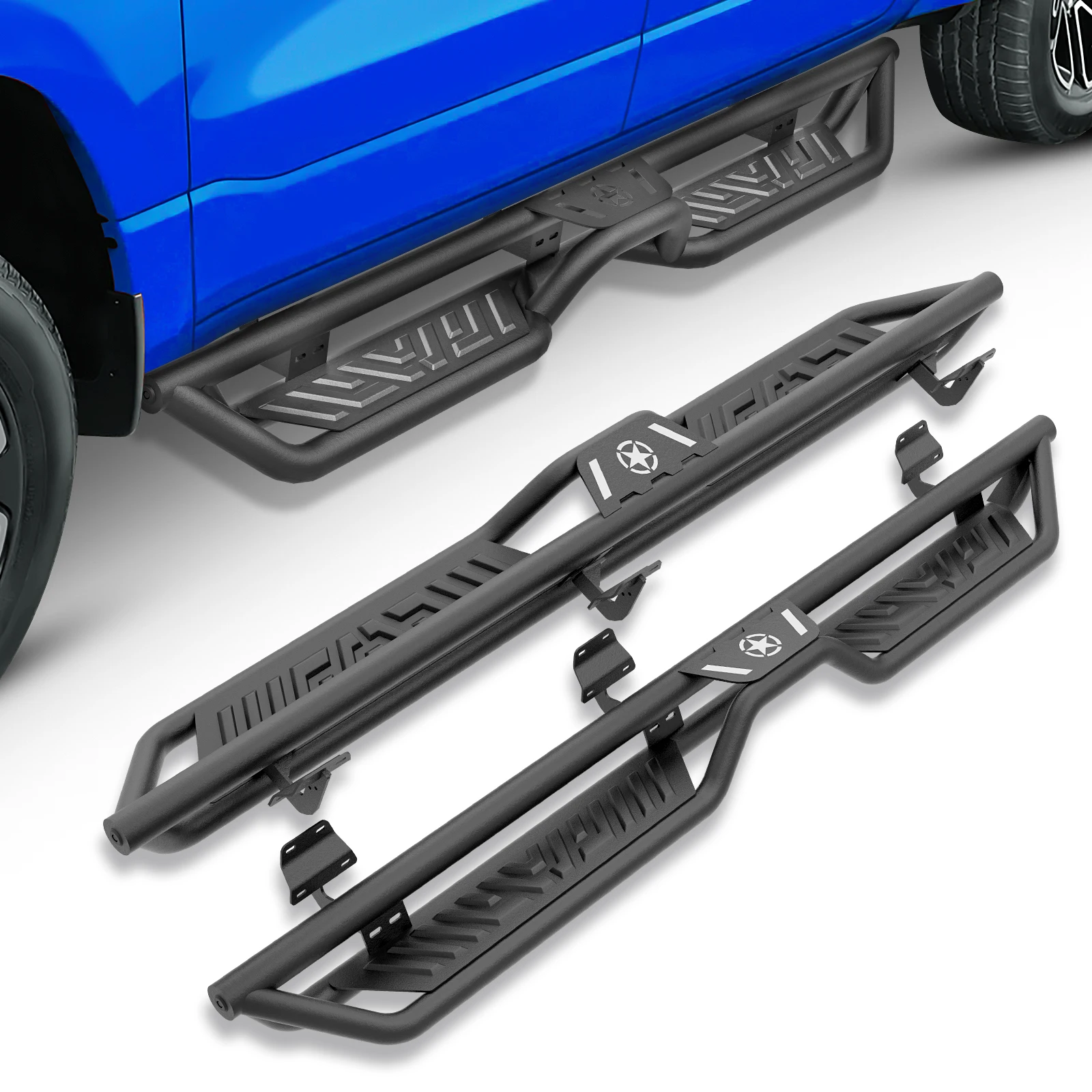 Подножки из высокопрочной стали для Ford F150 F250 F350 Super Duty Crew Cab 2015-2026 годов выпуска
Подножки из высокопрочной стали для Ford F150 F250 F350 Super Duty Crew Cab 2015-2026 годов выпуска