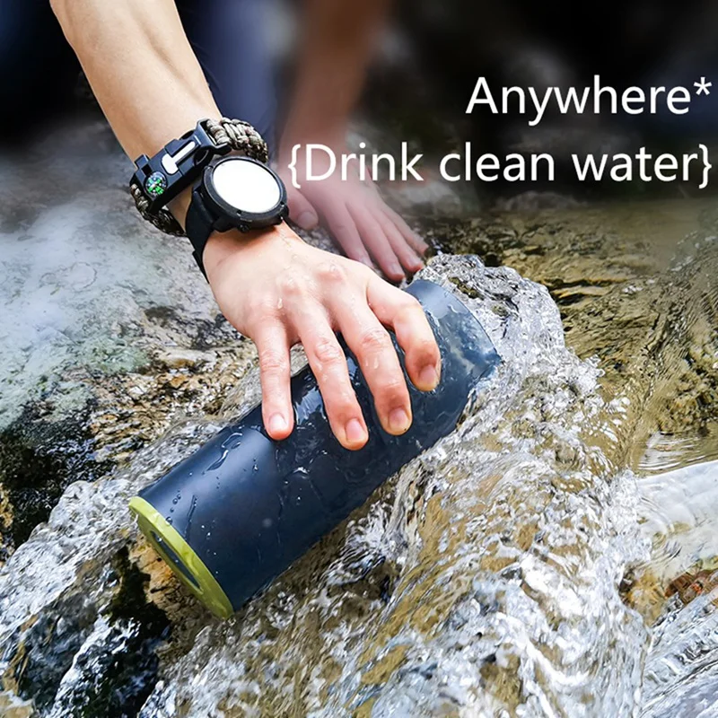Water Purifier Bottle With Filter For Hiking, Camping, Survival, Travel - ABS Material, Portable Outdoor Water Filter
Water Purifier Bottle With Filter For Hiking, Camping, Survival, Travel - ABS Material, Portable Outdoor Water Filter