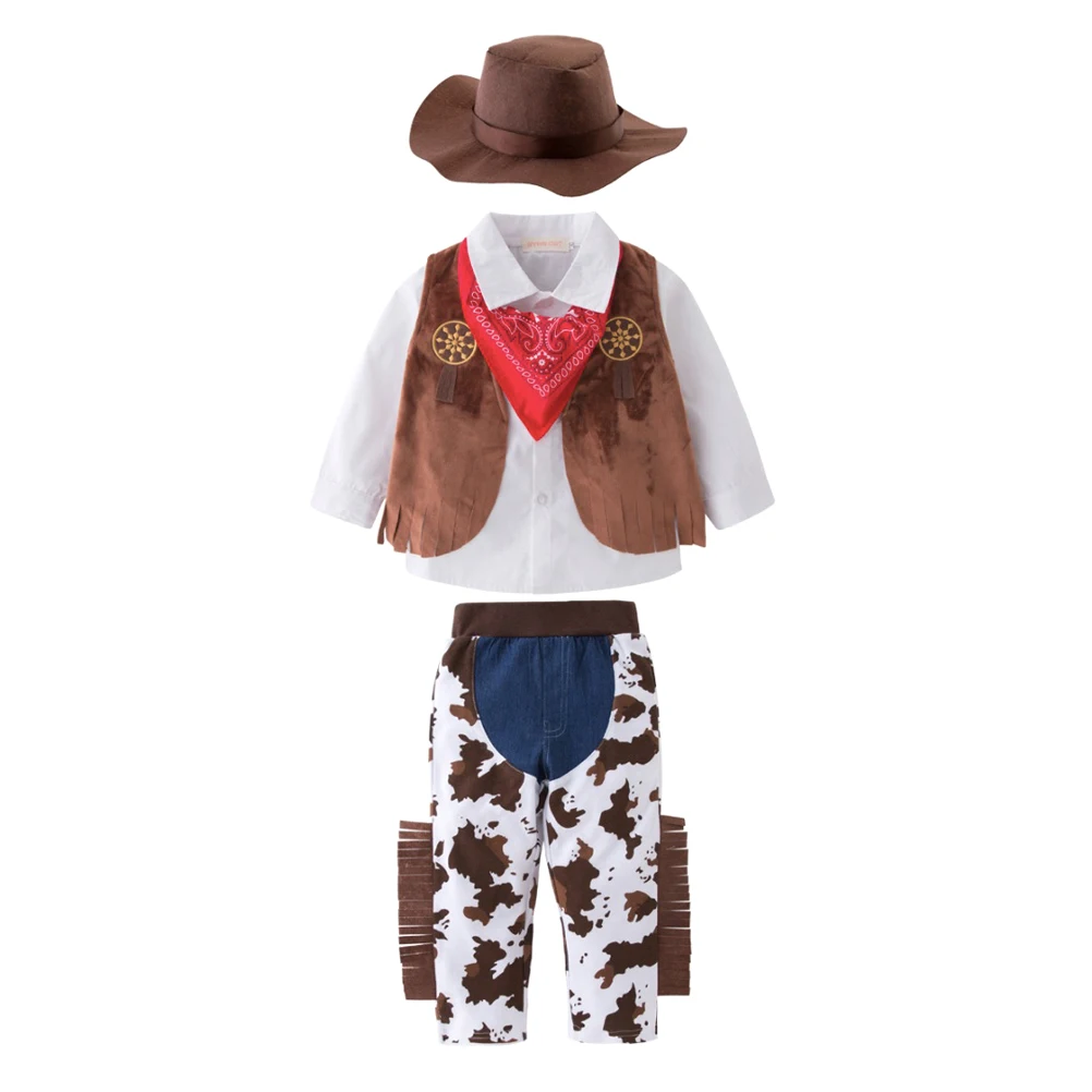 5pcs Cowboy Costume Kids Cowboy Costume Denim Suit for Party Boy Pretend Play Role Cosplay Festival DIY Decorations
5pcs Cowboy Costume Kids Cowboy Costume Denim Suit for Party Boy Pretend Play Role Cosplay Festival DIY Decorations