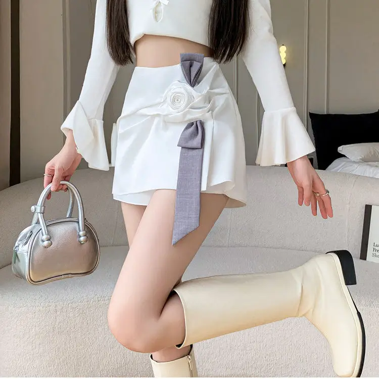 Korean Fashion 3D Flower Hip Wrap Skirts Elegant Mini Sexy Skirt Women Summer High Waist Design Slim A Line Faldas Y2k Skirt
Korean Fashion 3D Flower Hip Wrap Skirts Elegant Mini Sexy Skirt Women Summer High Waist Design Slim A Line Faldas Y2k Skirt