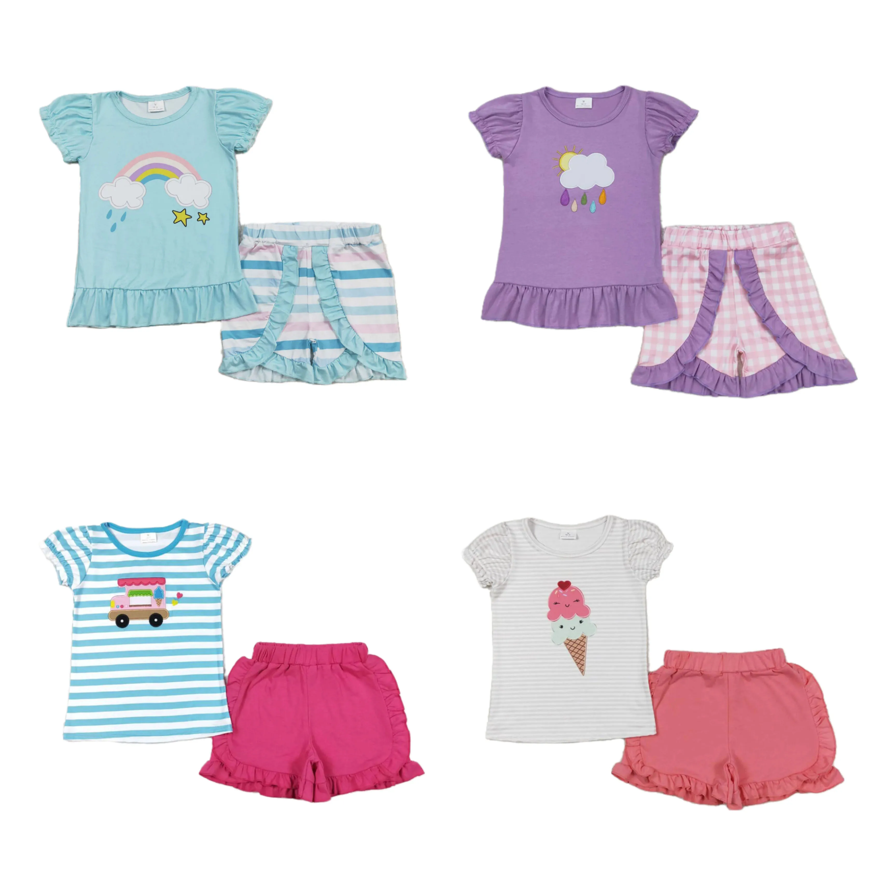 Wholesale Children Print Two Pieces Outfit Toddler Kid Shorts Rainbow Sea Animals Baby Girl Summer Sets Clothes
Wholesale Children Print Two Pieces Outfit Toddler Kid Shorts Rainbow Sea Animals Baby Girl Summer Sets Clothes