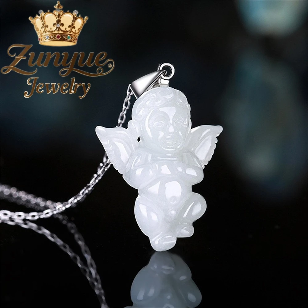 High-End Natural Jade Angel Baby Pendant Luxury Quality Fashion Fine Jewelry Amulets And Mascots Exquisite Elegant Popular Gift
High-End Natural Jade Angel Baby Pendant Luxury Quality Fashion Fine Jewelry Amulets And Mascots Exquisite Elegant Popular Gift