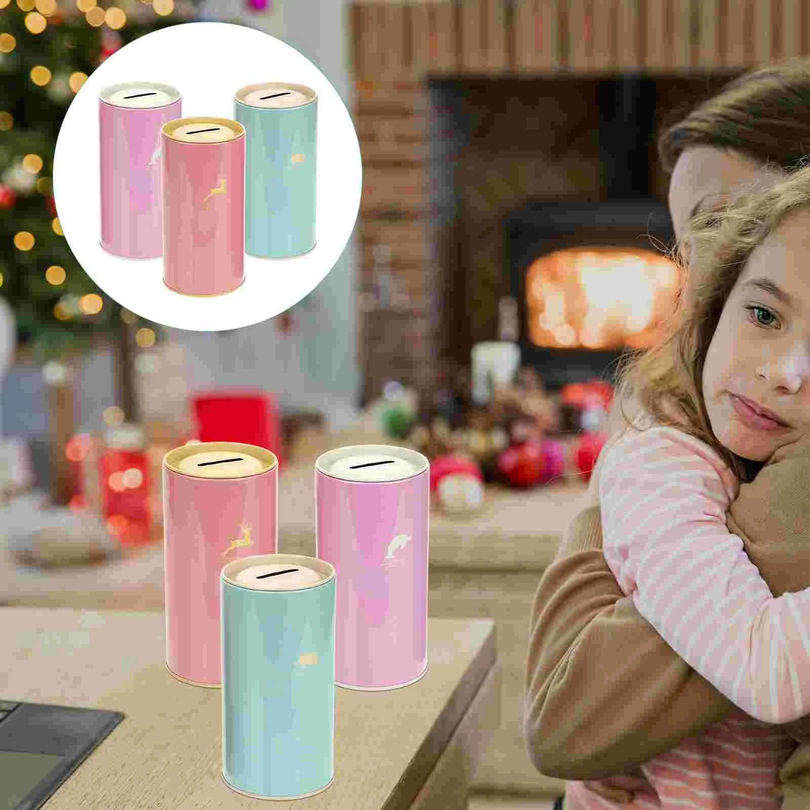 3 Pcs Round Piggy Bank Kids Desktop Coin Container Cute Tinplate for Gift Girls Child Home Supplies Decoration
3 Pcs Round Piggy Bank Kids Desktop Coin Container Cute Tinplate for Gift Girls Child Home Supplies Decoration