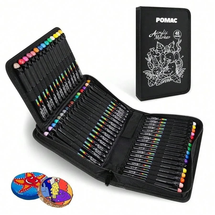 Colors Acrylic Paint Markers, Water-Based Acrylic Pens Brush Tip, Art Drawing Liquid Paint Pens For Fabric, Canvas, Rock, Glass
Colors Acrylic Paint Markers, Water-Based Acrylic Pens Brush Tip, Art Drawing Liquid Paint Pens For Fabric, Canvas, Rock, Glass