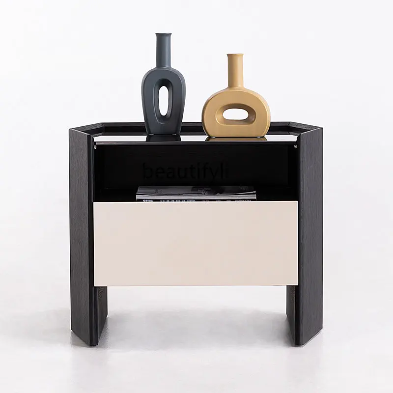 zq Italian Bedside Table Bedroom Locker Nordic Creative Wood Grain Bedside Cabinet Storage
zq Italian Bedside Table Bedroom Locker Nordic Creative Wood Grain Bedside Cabinet Storage