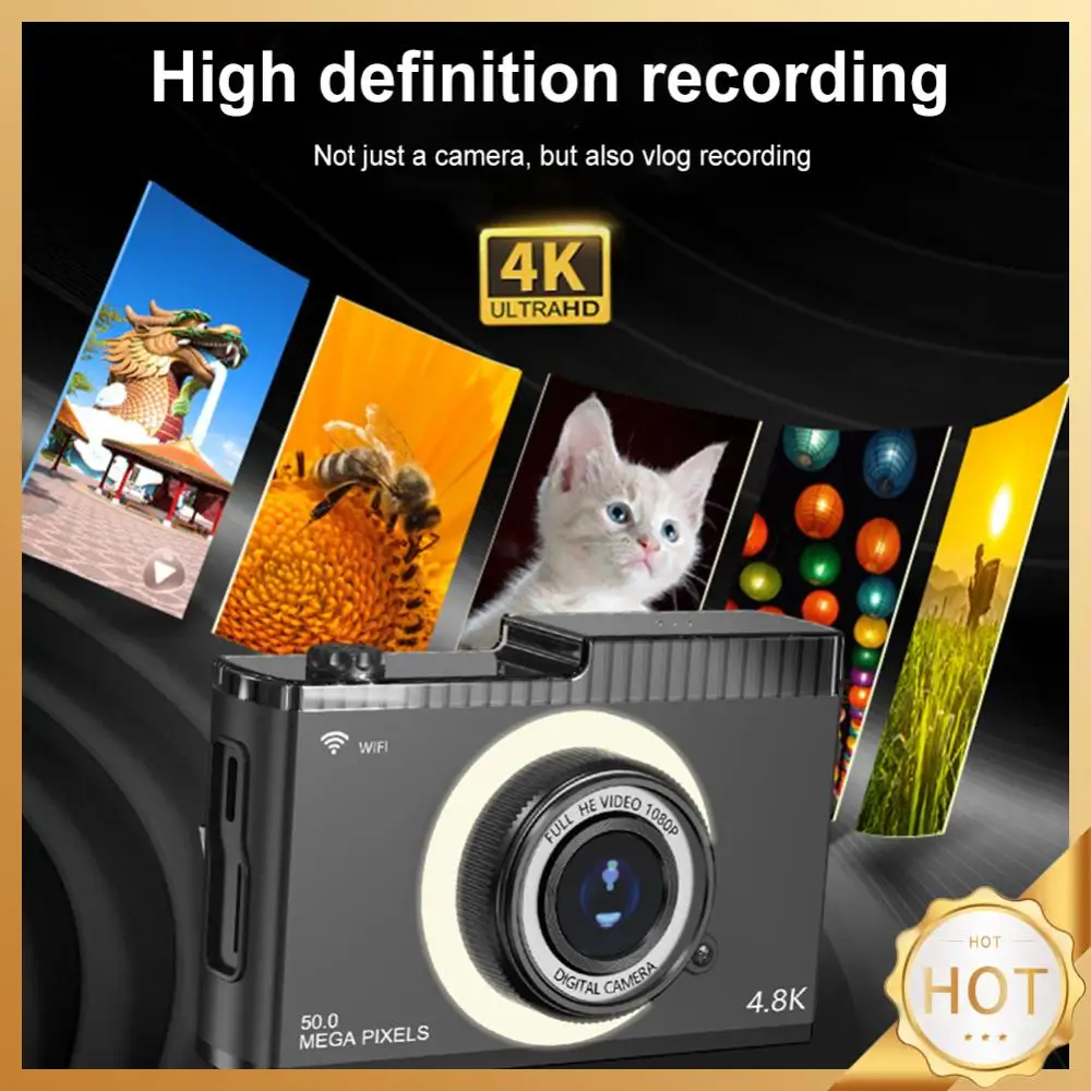 Цифровая камера 4K FHD 50 МП с автофокусом, камера с функцией стабилизации Wi-Fi, видеокамера со встроенной фотографией, видеокамера для подростков и студентов
Цифровая камера 4K FHD 50 МП с автофокусом, камера с функцией стабилизации Wi-Fi, видеокамера со встроенной фотографией, видеокамера для подростков и студентов