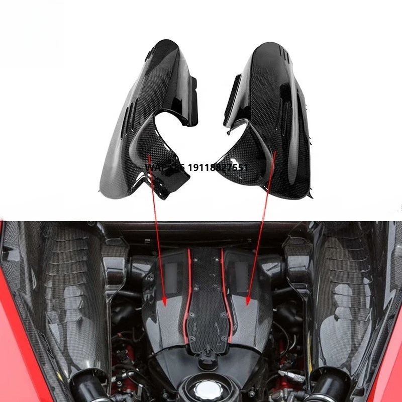 For 488 Dry Carbon Fiber Car Engine Cover Parts Engine Bay Side Panels
For 488 Dry Carbon Fiber Car Engine Cover Parts Engine Bay Side Panels