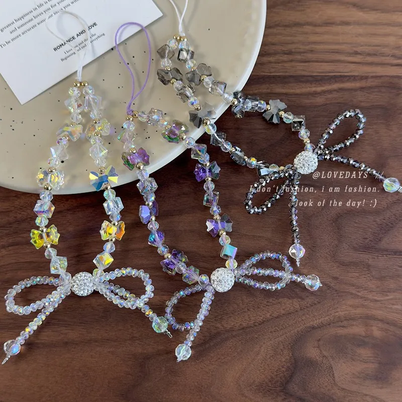 Phone Lanyard Crystal Bow Beaded Strap for Women Fashion Fresh Vacation Hand Wrist Hanging Accessory Lightweight Portable Daily
Phone Lanyard Crystal Bow Beaded Strap for Women Fashion Fresh Vacation Hand Wrist Hanging Accessory Lightweight Portable Daily
