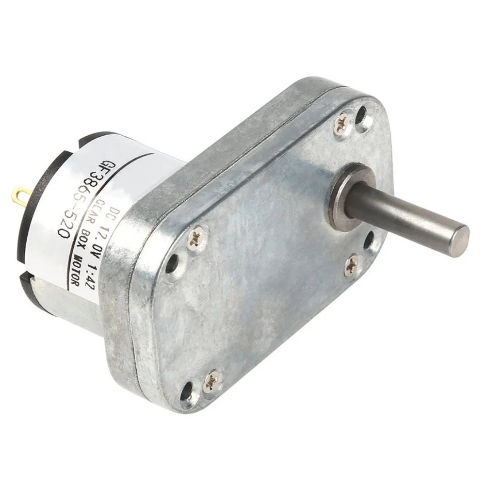 GM3865 520 Gear Motor DC 6V 12V 24V High Torque Reversible Adjustable Speed Electric Metal Gear Reduction Motor Reducer Gearbox
GM3865 520 Gear Motor DC 6V 12V 24V High Torque Reversible Adjustable Speed Electric Metal Gear Reduction Motor Reducer Gearbox
