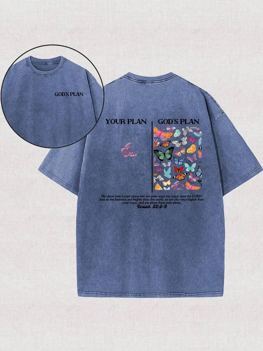 230g Washed Cotton Gods Plan Printed T-Shirt Men Casual Round Neck Short Sleeve Summer Tee
230g Washed Cotton Gods Plan Printed T-Shirt Men Casual Round Neck Short Sleeve Summer Tee