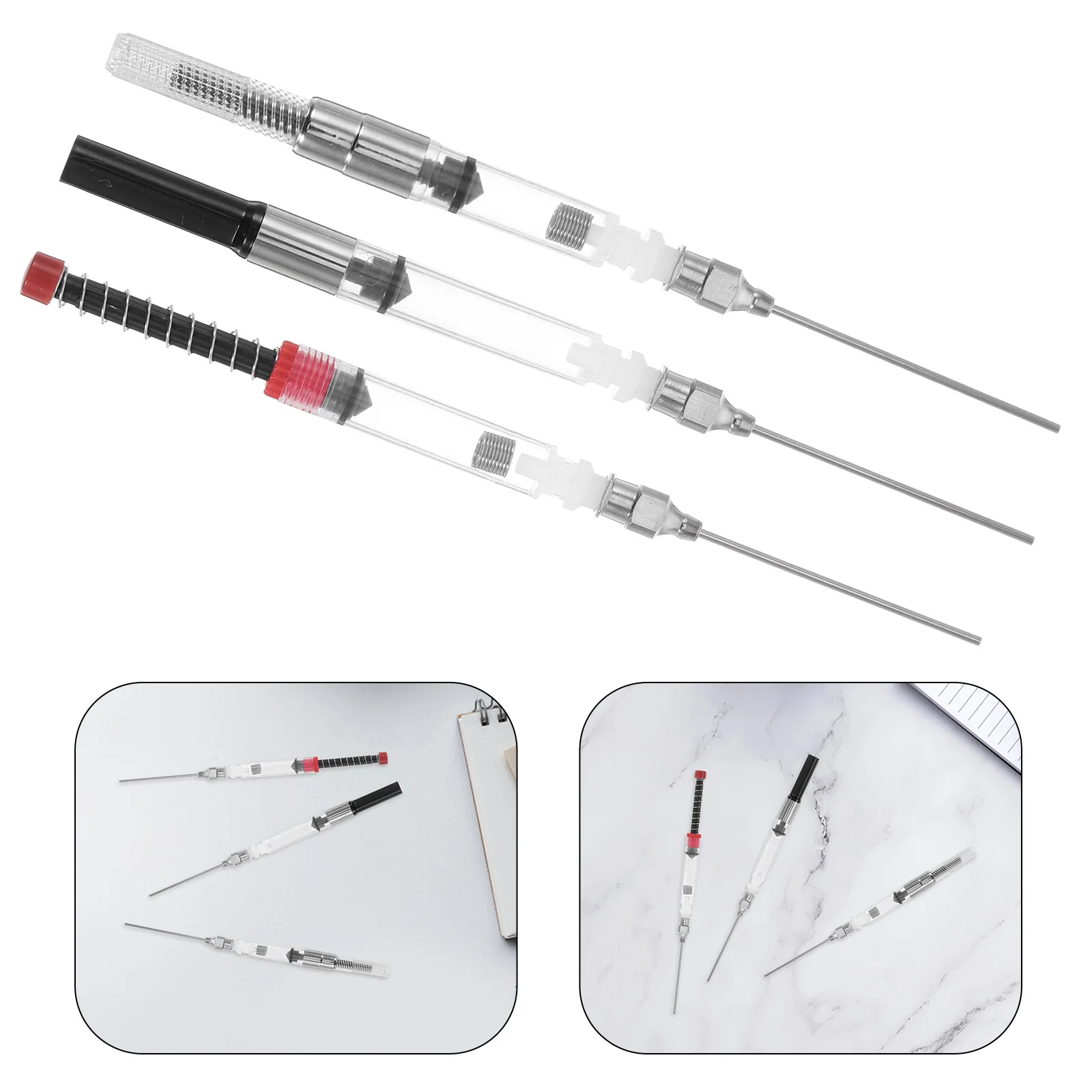 Fountain Pen Ink Syringe Device 3 6pcs Ink Fill Assistant Absorber Tool for Student Pen Ink Converter Stationery Office School
Fountain Pen Ink Syringe Device 3 6pcs Ink Fill Assistant Absorber Tool for Student Pen Ink Converter Stationery Office School