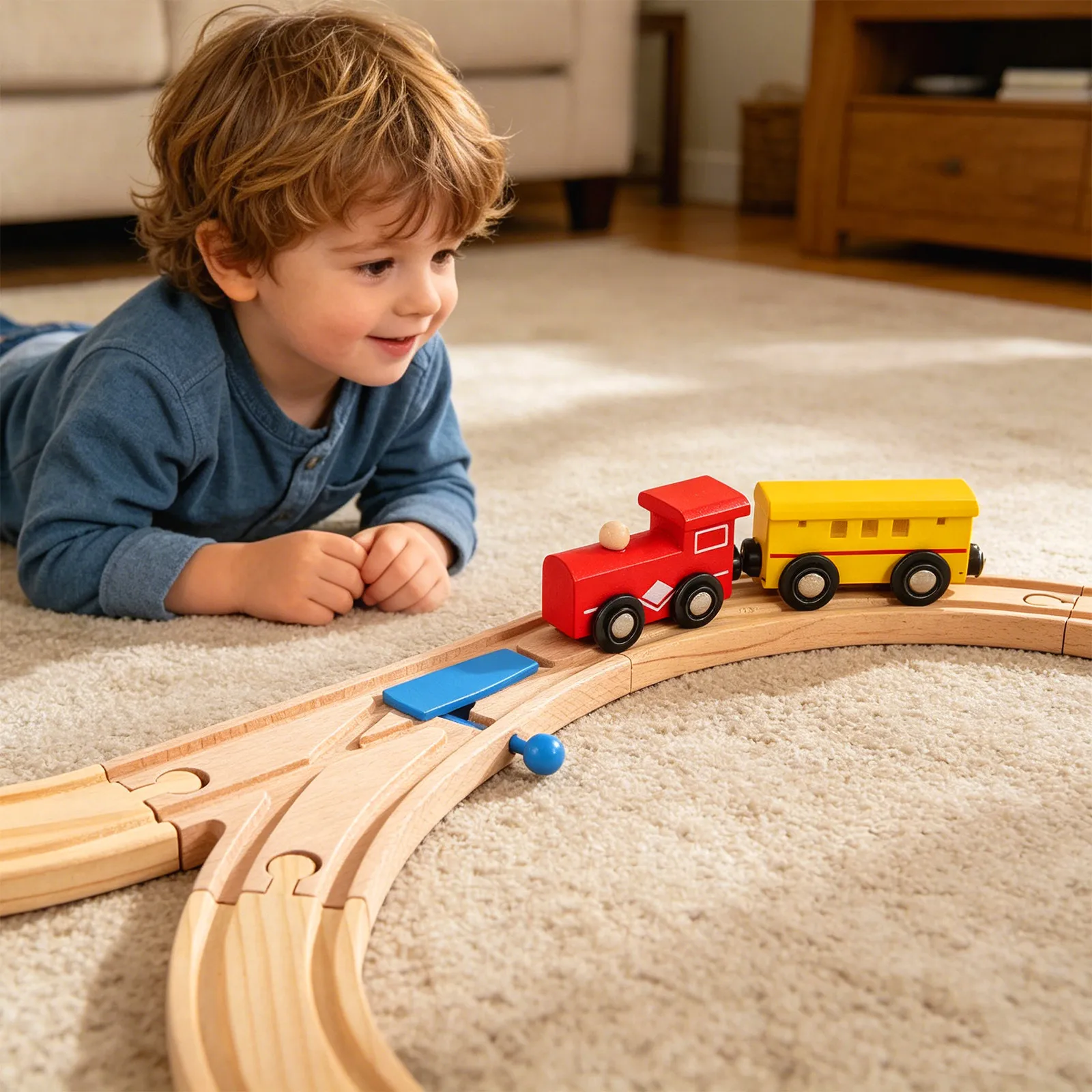 2Pcs Wooden Train Track Switch Curved Pieces Compatible Major Brands Track Scene Layout Playset Accessories
2Pcs Wooden Train Track Switch Curved Pieces Compatible Major Brands Track Scene Layout Playset Accessories