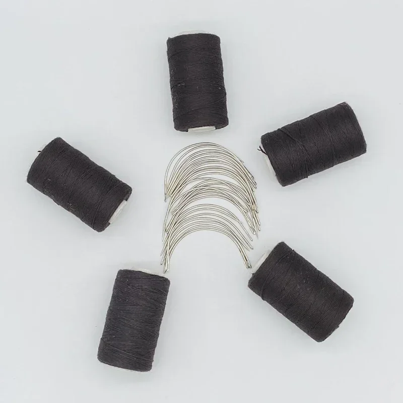 Thread needle kit 24 pcs C curved needle with gift 5 small rolls DARK BROWN color Cotton Sewing Thread Hand-tied weaving thread
Thread needle kit 24 pcs C curved needle with gift 5 small rolls DARK BROWN color Cotton Sewing Thread Hand-tied weaving thread