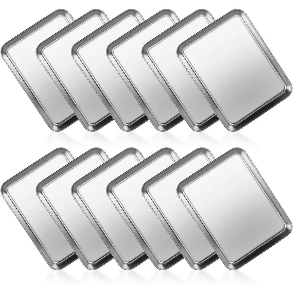 12 шт. противень из нержавеющей стали 1/8, небольшой лист для печенья с антипригарным покрытием, маленькие сковороды для Bg, сковороды для духовки тостера, металлический поднос, листы из нержавеющей стали или
12 шт. противень из нержавеющей стали 1/8, небольшой лист для печенья с антипригарным покрытием, маленькие сковороды для Bg, сковороды для духовки тостера, металлический поднос, листы из нержавеющей стали или