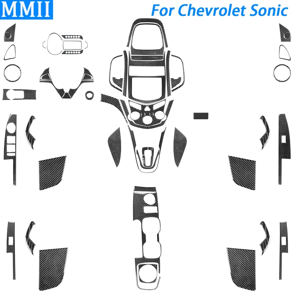 For Chevrolet Sonic 2012-2016 Real Carbon Fiber Gear Shift Air Outlet Steering Wheel Panel Set Car Interior Accessories Sticker
For Chevrolet Sonic 2012-2016 Real Carbon Fiber Gear Shift Air Outlet Steering Wheel Panel Set Car Interior Accessories Sticker