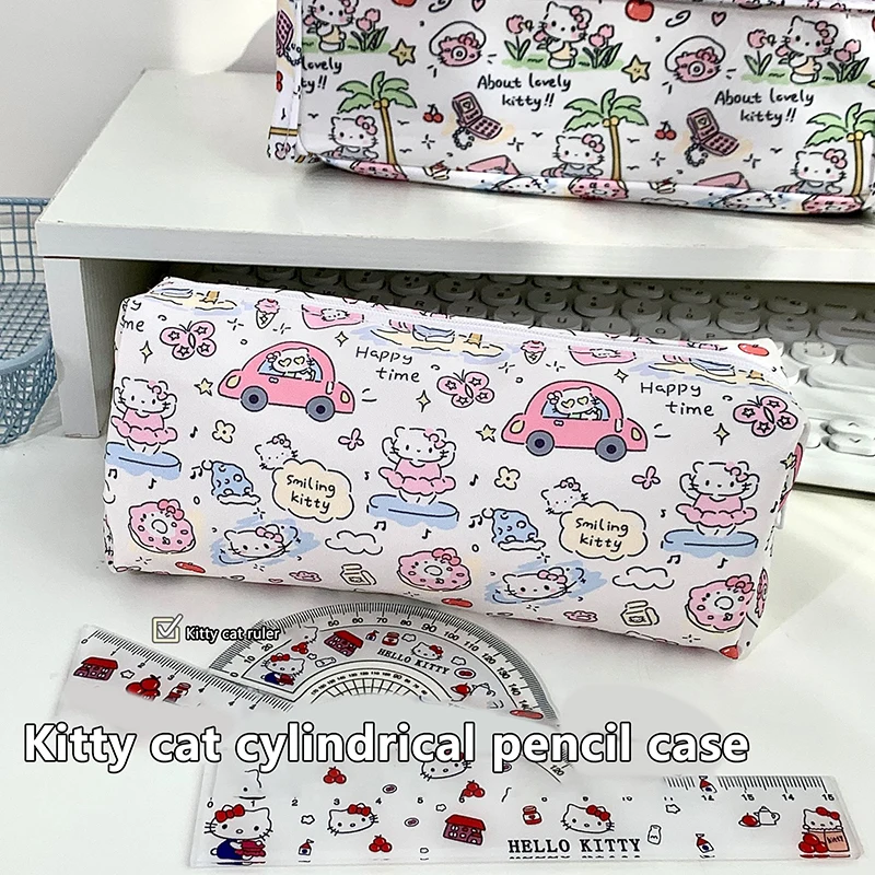 Студенческая сумка-карандаш с рисунком Sanrio Hello Kitty, большой вместительный кошелек для монет, многофункциональная косметичка для хранения, чехол для ручек, подарки
Студенческая сумка-карандаш с рисунком Sanrio Hello Kitty, большой вместительный кошелек для монет, многофункциональная косметичка для хранения, чехол для ручек, подарки