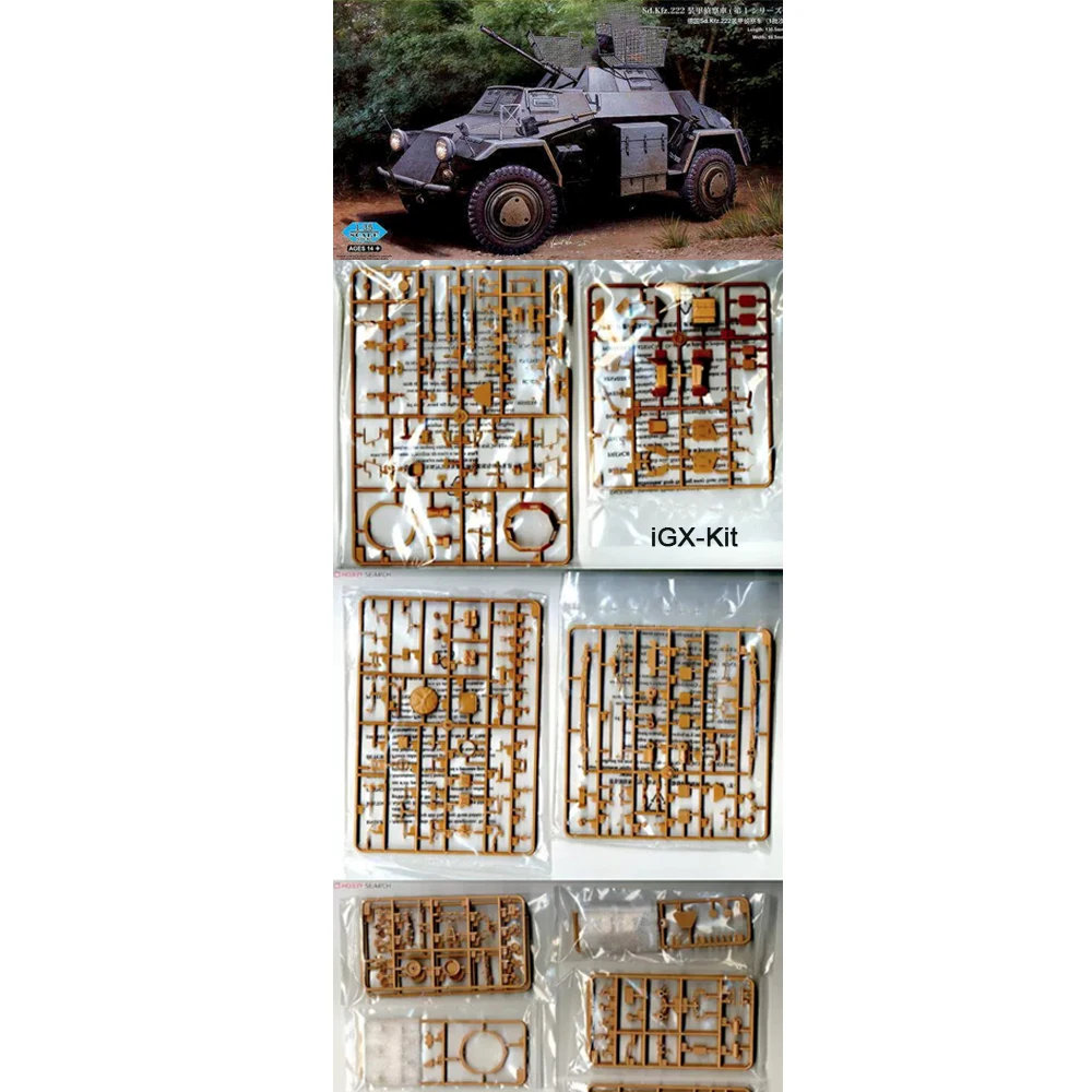 Hobbyboss 83815 1:35 Scale Sd Kfz 222 Leichter Panzerspahwagen Armored Scout Vehicle Car Plastic Assembly Model Kit
Hobbyboss 83815 1:35 Scale Sd Kfz 222 Leichter Panzerspahwagen Armored Scout Vehicle Car Plastic Assembly Model Kit