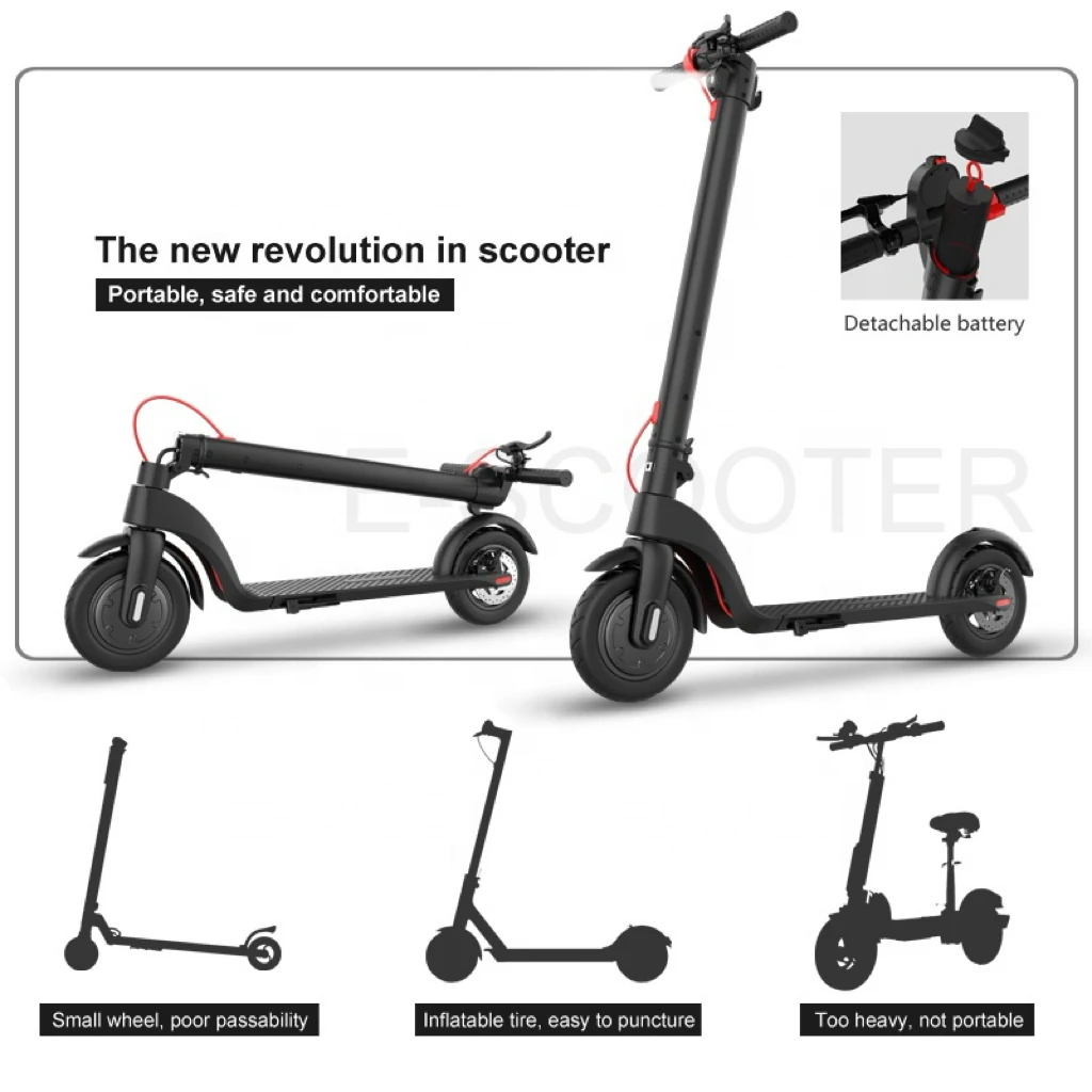 Electric Scooter 350W Motor Power Waterproof Detachable Battery Dual Suspension Foldable
Electric Scooter 350W Motor Power Waterproof Detachable Battery Dual Suspension Foldable