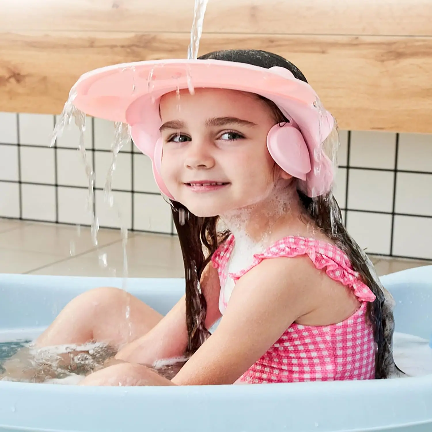 Bath Cap wash Shower Shampoo Visor hat Prevent Water Entering The Eyes and Ears Adjustable Bathing
Bath Cap wash Shower Shampoo Visor hat Prevent Water Entering The Eyes and Ears Adjustable Bathing