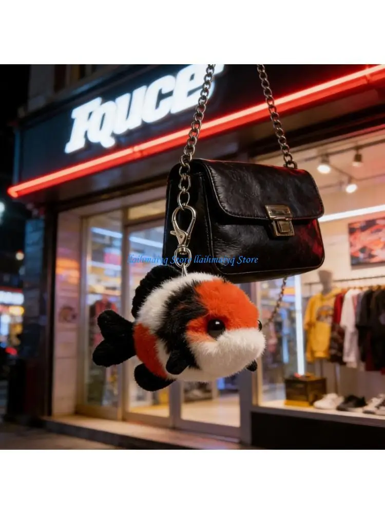 573B Cartoon Lucky Carp Plush Ornament Bag Charm Suitable For Various Decorative Uses
573B Cartoon Lucky Carp Plush Ornament Bag Charm Suitable For Various Decorative Uses
