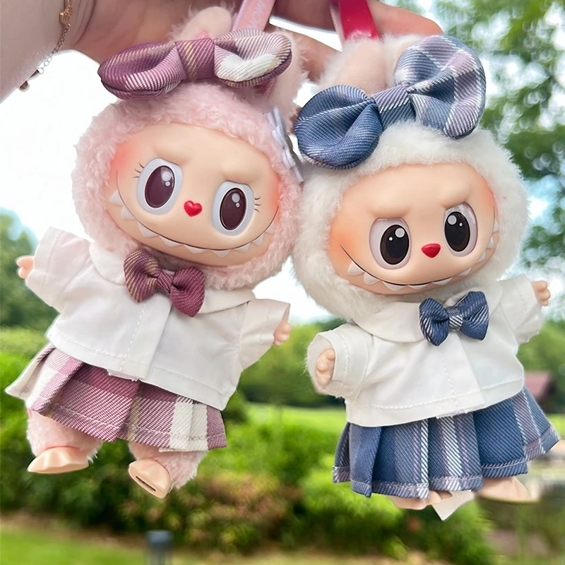 Labubu Sitting Party Vinyl Figure Clothes Blue JK Uniform Skirt with Hair Accessory Outfit for 1-3 Generation Doll Set
Labubu Sitting Party Vinyl Figure Clothes Blue JK Uniform Skirt with Hair Accessory Outfit for 1-3 Generation Doll Set