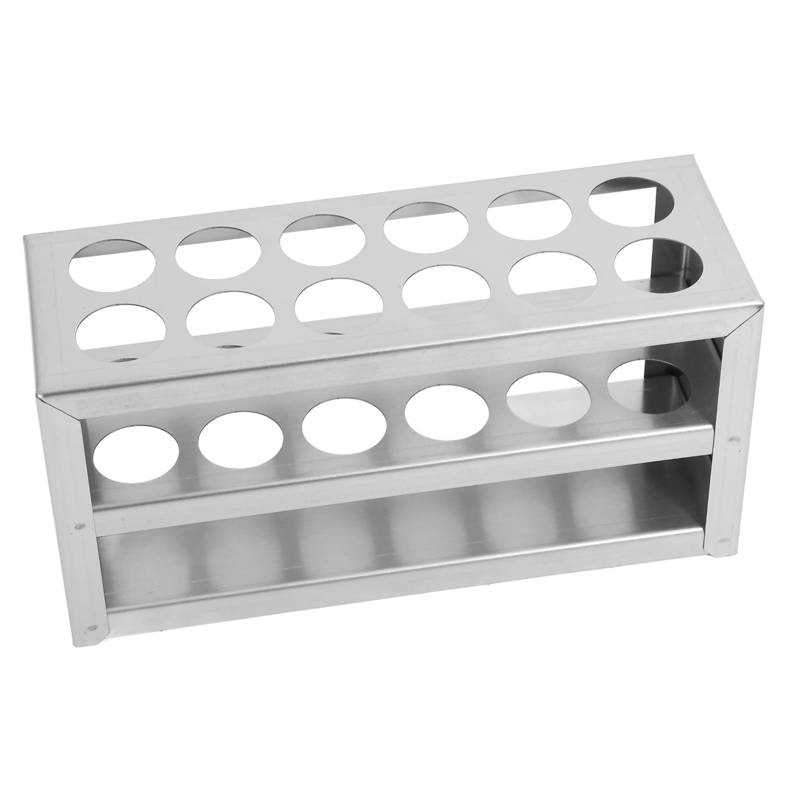 40-Hole Stainless Test Tube Rack Diameter ≤21mm Tubes Laboratory Test Tube Display Rack Inspection Reusable Storage Organizer
40-Hole Stainless Test Tube Rack Diameter ≤21mm Tubes Laboratory Test Tube Display Rack Inspection Reusable Storage Organizer
