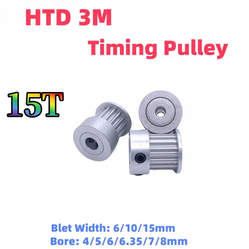 15 Teeth HTD 3M Timing Pulley Bore 4 5 6 6.35 7 8mm 15T 3M Synchronous Wheel Belt Width 6 10 15mm 15 Teeth HTD 3M Timing Pulley
15 Teeth HTD 3M Timing Pulley Bore 4 5 6 6.35 7 8mm 15T 3M Synchronous Wheel Belt Width 6 10 15mm 15 Teeth HTD 3M Timing Pulley