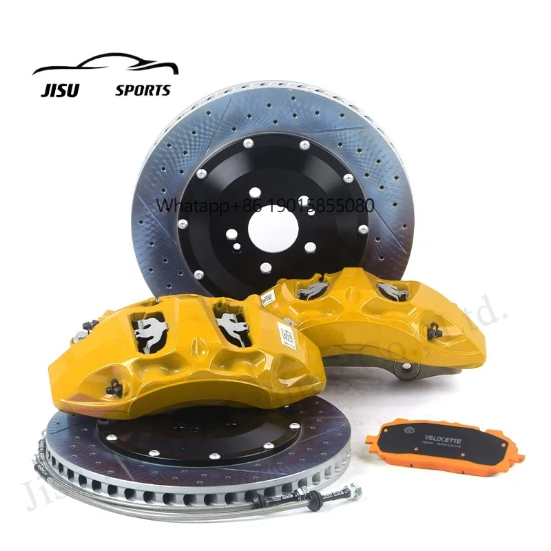Auto Retrofit Upgrade Brake Caliper Kit with Brake Disc 18 Inch 6 Piston for 355-380mm Front Wheel Land Rover VW CC Golf fox Mk8
Auto Retrofit Upgrade Brake Caliper Kit with Brake Disc 18 Inch 6 Piston for 355-380mm Front Wheel Land Rover VW CC Golf fox Mk8
