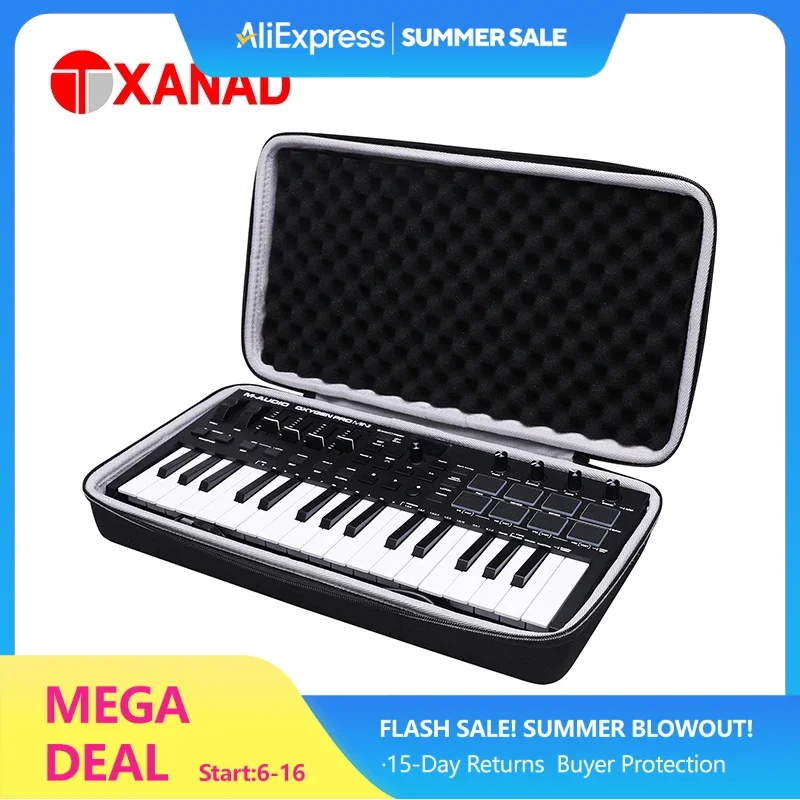 Жесткий чехол XANAD EVA для M Audio Oxygen Pro Mini 32 Key USB MIDI клавиатура контроллер дорожная сумка для хранения
Жесткий чехол XANAD EVA для M Audio Oxygen Pro Mini 32 Key USB MIDI клавиатура контроллер дорожная сумка для хранения