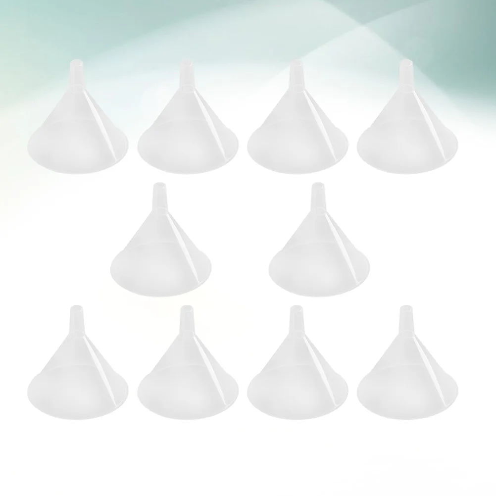 10Pcs Plastic Kitchen Funnel Liquid Oil Transferring Tool Food Grade Spill Proof Funnel for Home Kitchen
10Pcs Plastic Kitchen Funnel Liquid Oil Transferring Tool Food Grade Spill Proof Funnel for Home Kitchen