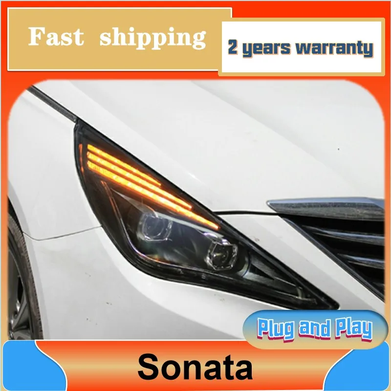 Car Styling for Hyundai Sonata Head Lamp 2011-2014 Sonata Headlight Sonata 8 DRL Turn Signal Low High Beam Projector Lens
Car Styling for Hyundai Sonata Head Lamp 2011-2014 Sonata Headlight Sonata 8 DRL Turn Signal Low High Beam Projector Lens