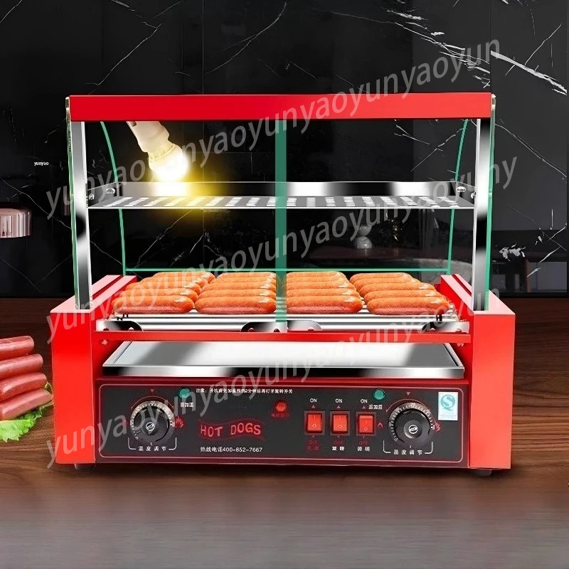 Commercial 7-tube Sausage Grill Machine 1050W Dual Temperature Control Fully Automatic Hot Dog Grill Hot Dog Machine
Commercial 7-tube Sausage Grill Machine 1050W Dual Temperature Control Fully Automatic Hot Dog Grill Hot Dog Machine