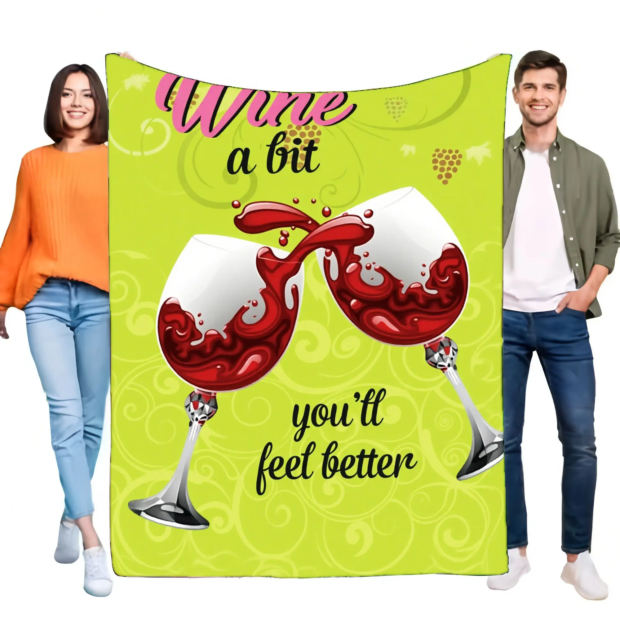 Wine Themed Soft Blanket Comfortable Cozy Throw Perfect for Home Decor, Relaxation, Parties, and Gifts
Wine Themed Soft Blanket Comfortable Cozy Throw Perfect for Home Decor, Relaxation, Parties, and Gifts