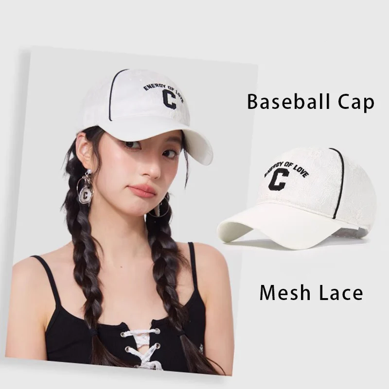 Spring Summer Mesh Lace Pattern Baseball Cap Chic Simple Soft Top Hat Women's Lightweight Breathable Sun Visor
Spring Summer Mesh Lace Pattern Baseball Cap Chic Simple Soft Top Hat Women's Lightweight Breathable Sun Visor