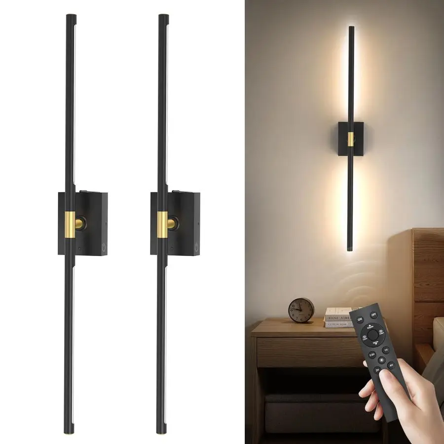 Operated Wall Sconces Set of 2, 10000mAh Rechargeable Wall Lights, Easy Install 360 Rotate 3000K6000K LED Wireless Wall Light De
Operated Wall Sconces Set of 2, 10000mAh Rechargeable Wall Lights, Easy Install 360 Rotate 3000K6000K LED Wireless Wall Light De