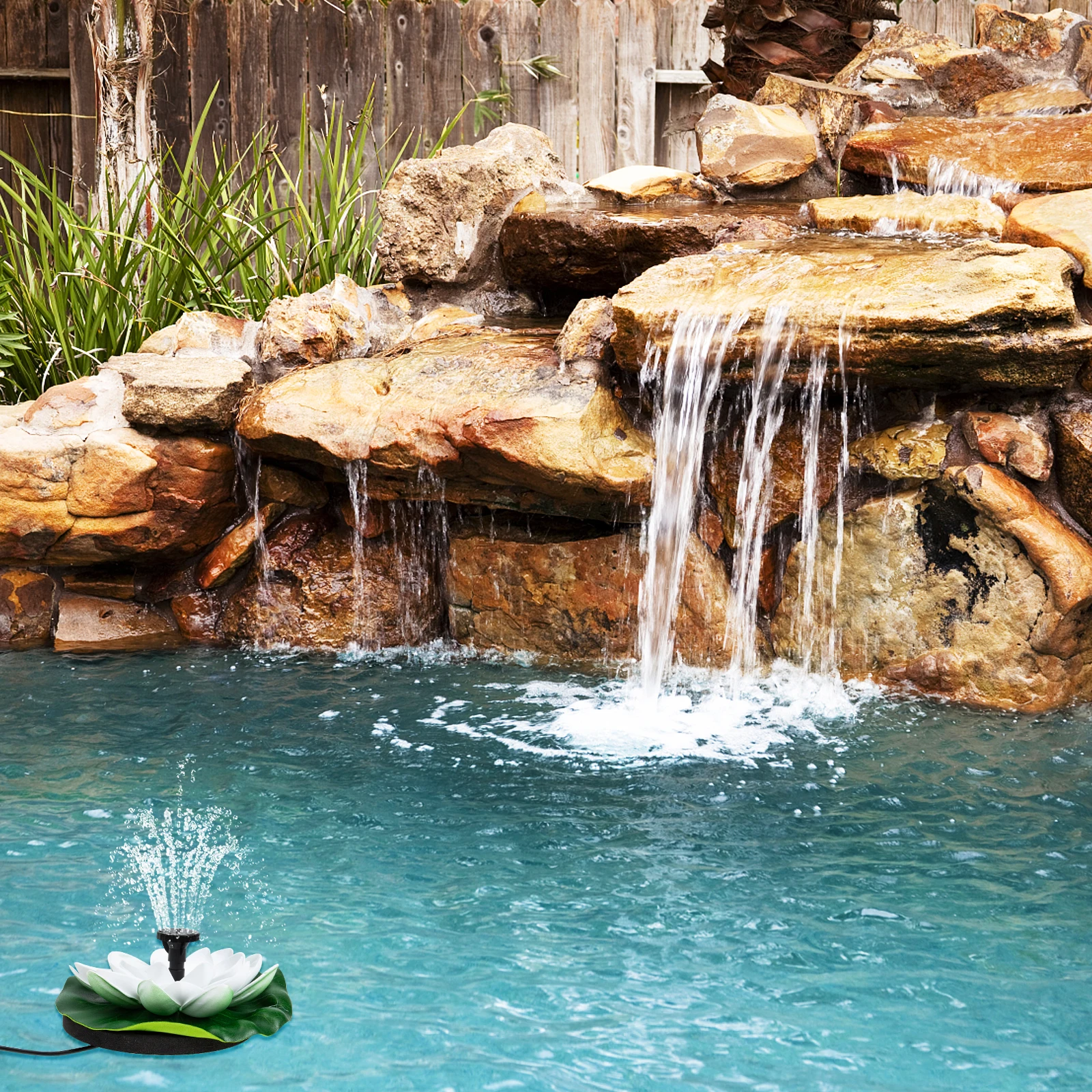 1 set Lotus Solar Fountain ABS Material Water Pump Decorative Fishpond Garden Floating Landscape Feature Fountains Outdoor
1 set Lotus Solar Fountain ABS Material Water Pump Decorative Fishpond Garden Floating Landscape Feature Fountains Outdoor